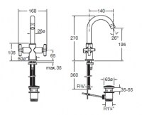 ROCA LOFT BIMANDO LAVABO